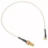 Koaxiální pigtail kabel MikroTik ACMMCXRPSMA 0,26 m MMCX na RP-SMA samec, 50 Ohm, RG178, černý