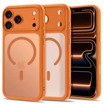 Pouzdro TECH-PROTECT MagPeak MagSafe pro iPhone 17 Pro / 18 Pro – matně Cosmic Orange