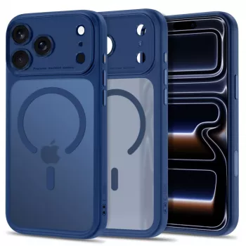 TECH-PROTECT MagPeak MagSafe pouzdro pro iPhone 17 Pro Max / 18 Pro Max matná tmavě modrá