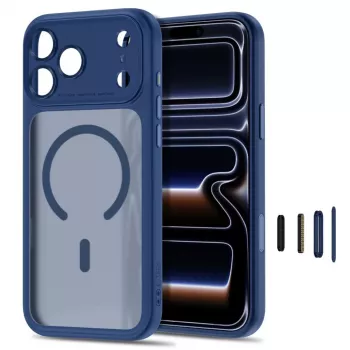 TECH-PROTECT MagPeak MagSafe pouzdro pro iPhone 17 Pro Max / 18 Pro Max matná tmavě modrá