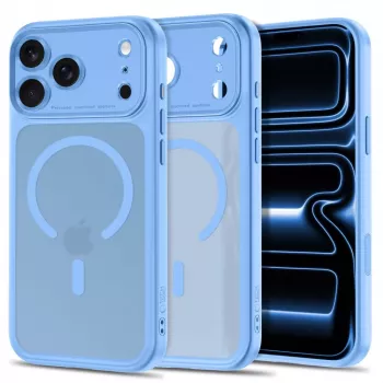TECH-PROTECT MagPeak MagSafe pouzdro pro iPhone 17 Pro Max / 18 Pro Max, matná světle modrá