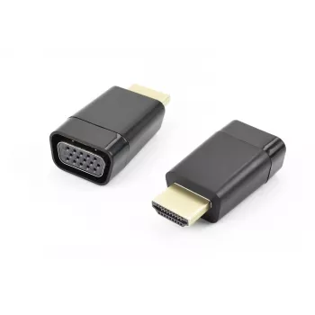 Accura HDMI na VGA adaptér s audiem, samec na samici, 1080p, černý