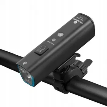 Přední cyklistické světlo ROCKBROS V9M-1000 1000 lumenů, USB-C nabíjecí - černé