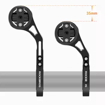 Rockbros FK-301 2v1 držák na kolo na řídítka - cyklopočítač a akční kamera/světlo - černý