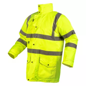 5v1 výstražná zateplená pracovní bunda NEO TOOLS, žlutá, velikost XL