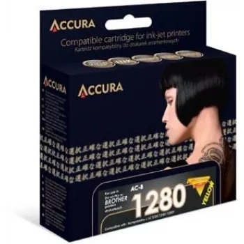 Accura žlutá kompatibilní inkoustová kazeta pro Brother LC1280XLY/LC1240Y/LC1220Y (High Yield, 1200 stran)