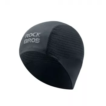 Bezešvá pletená cyklistická čepice Rockbros LF25956, černá