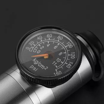 ROCKBROS HQ-67A-L03 BK Mini Bicycle Pump with Pressure Gauge - Black