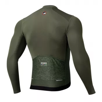 Pánský cyklistický dres s dlouhým rukávem ROCKBROS ROAD TO SKY, L, zelený