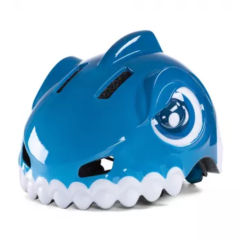 Dětská cyklistická helma WOZINSKY s motivem dinosaura, modrá, 52-56 cm