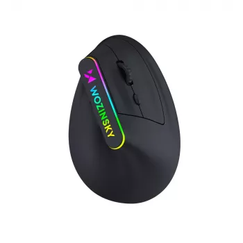 WOZINSKY WMG-1164 Wireless Vertical Ergonomic Gaming Mouse 3600 DPI RGB Black