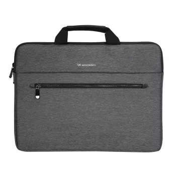 Wozinsky WTL-15 15.6 inch Laptop Bag with Handle and Metal Zipper - Grey