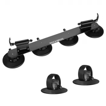ROCKBROS XP1002 střešní nosič na kola s přísavkami pro 2 kola – černý
