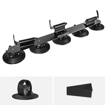 Střešní nosič kol na přísavkách ROCKBROS XP1003 pro 3 kola, černý