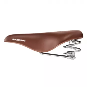 ROCKBROS 6800S retro komfortní cyklistické sedlo – hnědé