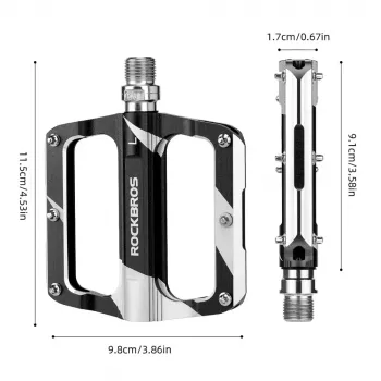 ROCKBROS K306-BK MTB hliníkové pedály, černé