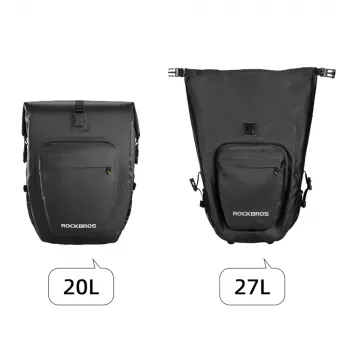 Voděodolná brašna na zadní nosič ROCKBROS AS-001 27 l, černá