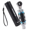 ROCKBROS TG-8601 ráčnový multifunkční nástroj na kolo s bity z oceli S2, válcové hliníkové tělo, černý