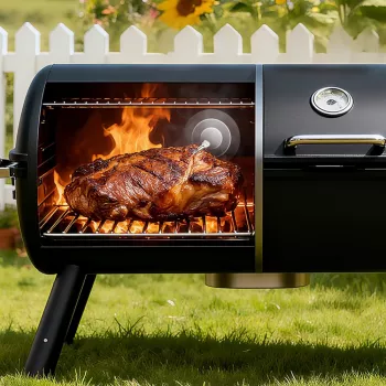METAPEN Meatmeet X Pro bezdrátový chytrý teploměr na maso s Bluetooth a Wi-Fi, 4 sondy, ovládání aplikací, nabíjecí, černý
