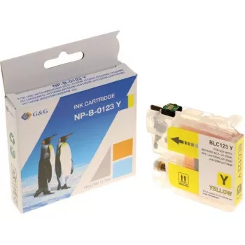 G&G kompatibilní inkoustová kazeta pro Brother LC-123Y žlutá