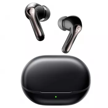 Bezdrátová sluchátka Soundpeats Air5 Pro s hybridním ANC, LDAC, Bluetooth 5.3, černá