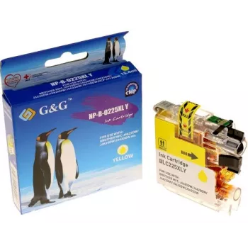G&G kompatibilní inkoustová kazeta pro Brother LC-225XLY žlutá