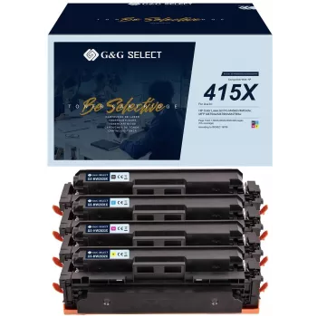 G&G GS-H415X-4P kompatibilní High-Yield toner 4pack pro HP 415X (černá, cyan, magenta, žlutá)