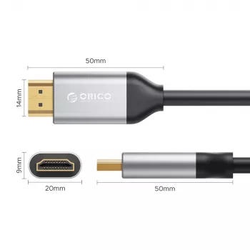 ORICO H4Y1 HDMI 2.0 kabel 5 m černý 4K 60Hz 18Gbps pozlacené konektory