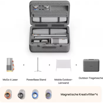 Přenosný DLP projektor XGIMI MoGo 4 Laser Beamer+ Outdoor Bundle