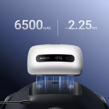 BoboVR BM60-1 6500 mAh baterie s nabíjecí stanicí pro M3 Pro+ a M3 - bílá
