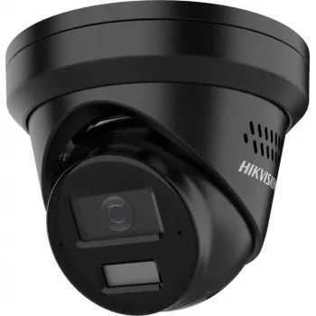 Turret síťová kamera Hikvision 8 MP 4K UHD s AcuSense a Smart Hybrid Light, pevná ohnisková vzdálenost 2,8 mm, černá