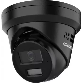 Turret síťová kamera Hikvision 8 MP 4K UHD s AcuSense a Smart Hybrid Light, pevná ohnisková vzdálenost 2,8 mm, černá