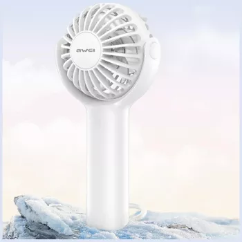Ruční ventilátor AWEI F42, bílý