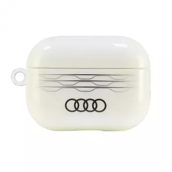 Audi IML Geometric Pattern pouzdro AirPods Pro 2 bílé