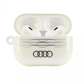 Audi IML Geometric Pattern pouzdro AirPods Pro 2 bílé