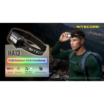 NITECORE HA13 (2026) RGB čelovka 350lm