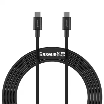 Baseus CATYS-C01 USB-C na USB-C 100W PD rychlonabíjecí kabel 2 m černý