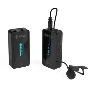 Bezdrátový mikrofonní systém BOYA BY-XM6-S1 2,4GHz s lavalier mikrofonem pro fotoaparáty, smartphony a počítače