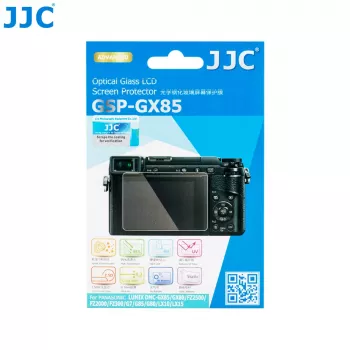 JJC tvrzené sklo ochranná fólie displeje pro Panasonic Lumix GX80 GX85 FZ2000 FZ2500 G7 FZ300 G80 G85 LX10 LX15 – 9H tvrdost, 0,3 mm, 3,0