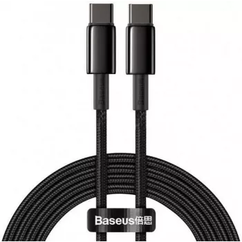 Baseus Tungsten Gold USB-C na USB-C kabel 100W PD 2m černý