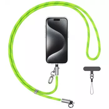 USAMS SJ746 30W USB-C na Lightning nabíjecí kabel s poutkem 1,2m zelená