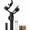 Zhiyun Smooth 5S AI smartphone gimbal s magnetickým doplňovacím světlem, 3osý stabilizátor, nosnost 300g, černý