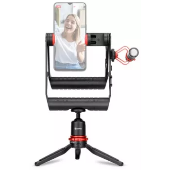 Video kit pro smartphone BOYA BY-VG380 s mikrofonem BY-MM1 Pro, 49-LED světlem a mini stativem