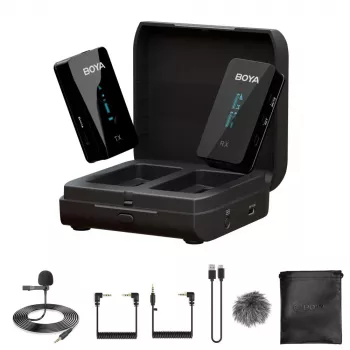 Bezdrátový systém s lavalier mikrofonem BOYA BY-XM6-K1 2,4GHz pro fotoaparáty a smartphony