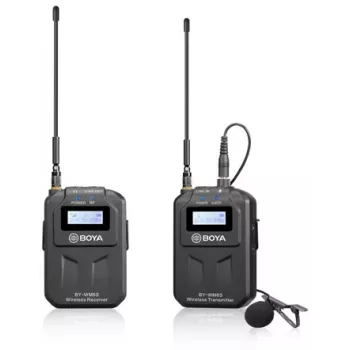 Bezdrátový UHF klopový mikrofonní systém BOYA BY-WM6S pro fotoaparáty a smartphony