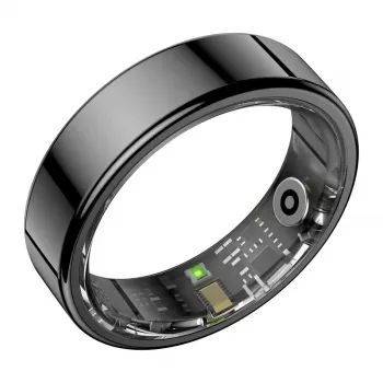 COLMI RING 2 smart prsten velikost 9 černý - 24/7 tepová frekvence, SpO2, teplota, IP68, 7denní výdrž baterie