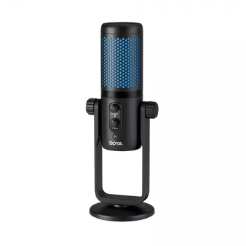 Bezdrátový kondenzátorový mikrofon BOYA BY-PM740 se 4 směrovými charakteristikami, 2,4 GHz, USB-A a 3,5mm, černý