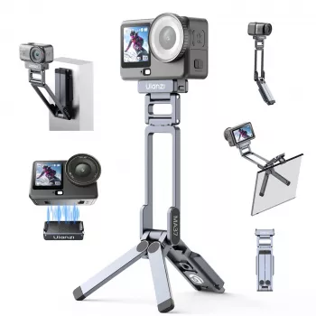 ULANZI MA37 magnetický mini stativ s gripem pro DJI Osmo Action 6 Nano Arca-Swiss, šedý