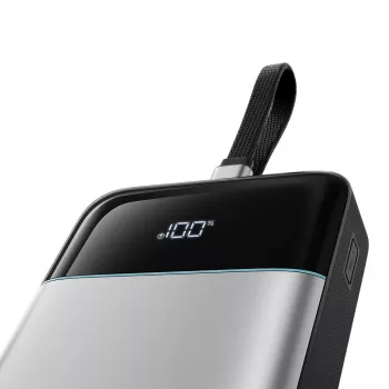 CUKTECH LPB252N 25000mAh 120W powerbanka s integrovaným kabelem USB-C, šedá