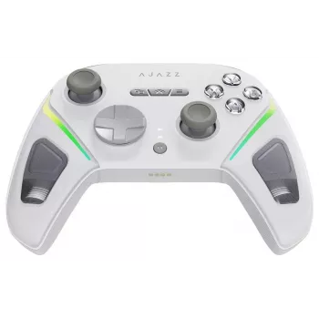 AJAZZ GP100-W tri-mode bezdrátový RGB gamepad pro Switch, PC, iOS a Android – bílý